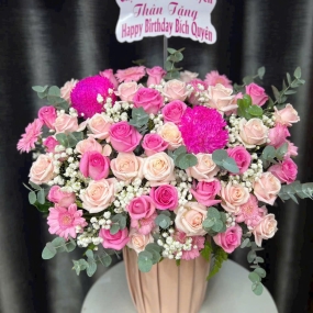 Lẵng Hoa Cao Cấp Set 2