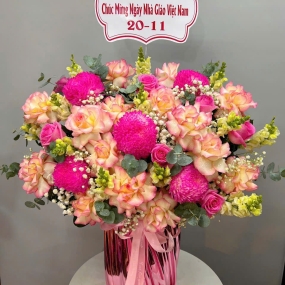 Lẵng Hoa Cao Cấp Set 4