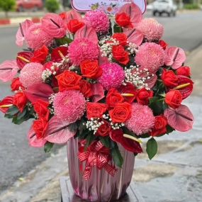 Lẵng Hoa Cao Cấp Set 5