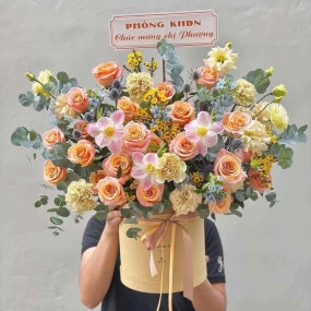 Lẵng Hoa Cao Cấp Set 7