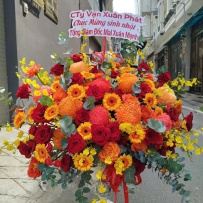 Lẵng Hoa Cao Cấp Set 10