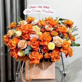 Lẵng Hoa Cao Cấp Set 12