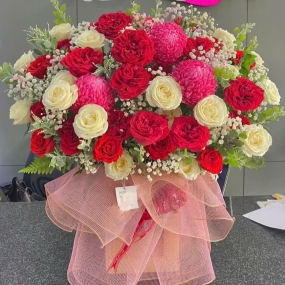 Lẵng Hoa Cao Cấp Set 16