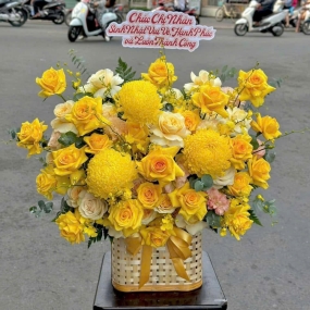 Lẵng Hoa Cao Cấp Set 21