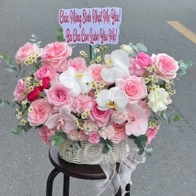 Lẵng Hoa Cao Cấp Set 22