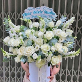 Lẵng Hoa Cao Cấp Set 30